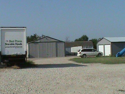 Warehouse and truck