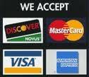 We accept all major credit cards