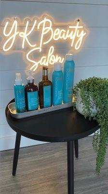 Moroccan Oil products now at YK Beauty Salon. Come in and try when you book an appointment!