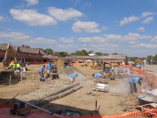 St. Clair Plaza during renovation