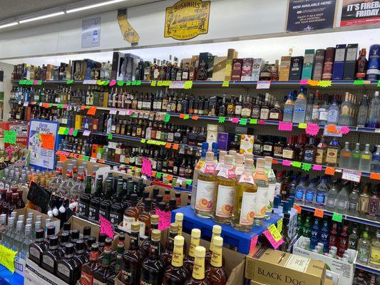 Large selection of liquor