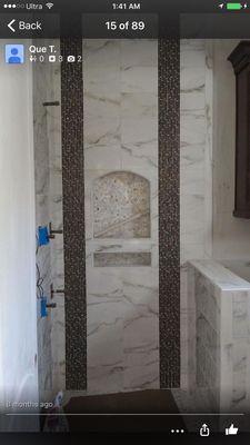 LUXURY CUSTOM DESIGN SHOWER: Custom design based on each client desired. Price is very on materials and the how hard a pattern/design is.