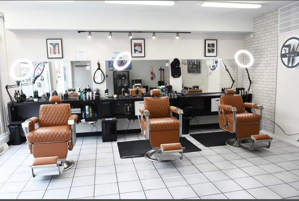 Inside barbershop