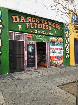 Dance Fever Fitness from outside