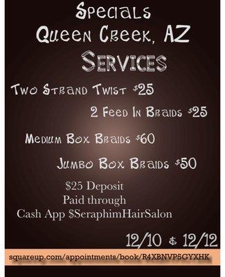 Specials For Queen Creek, AZ