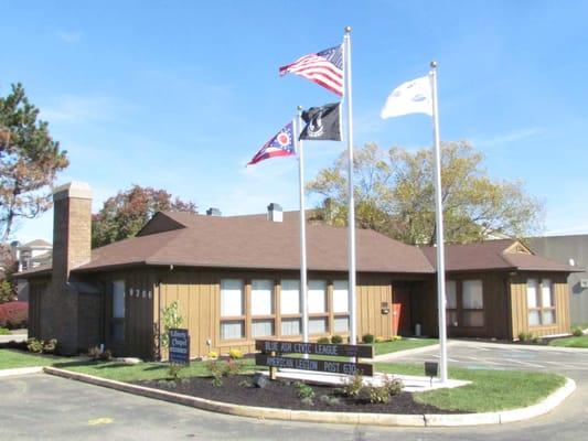 Blue Ash Civic League Hall. Available for rentals. Go to www.blueashcivicleague.com for more information.