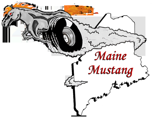 maine mustang logo