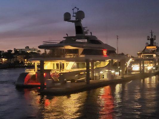 $1.5M to charter the "W" yacht for one week!