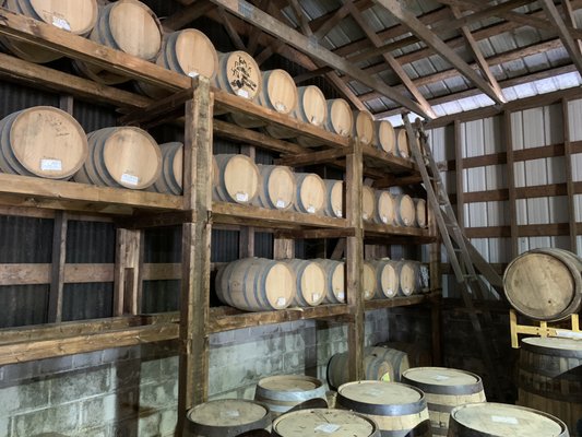 Smaller bourbon barrels