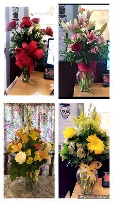 Some of the arrangements I've received.