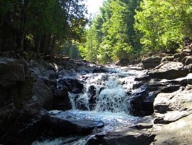 The Sucker River right in the backyard. You will love exploring the swimming hole and waterfalls!