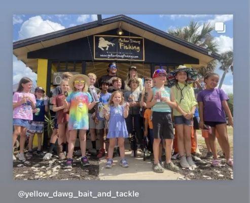 Had a successful free kids fishing tournament at our grand opening!