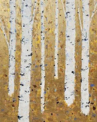 Golden Birch trees from Mary Welke