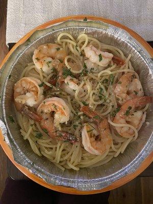 Scampi Pasta- delicious !