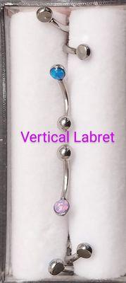 16g Vertical Labret Jewelry