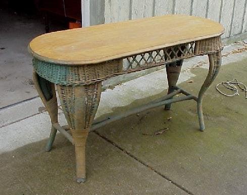 Wicker Sofa Table