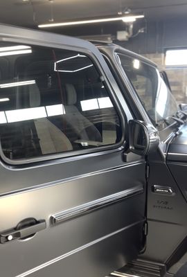 Full vehicle window tints on this NEW Mercedes G63 AMG. New owner very pleased!