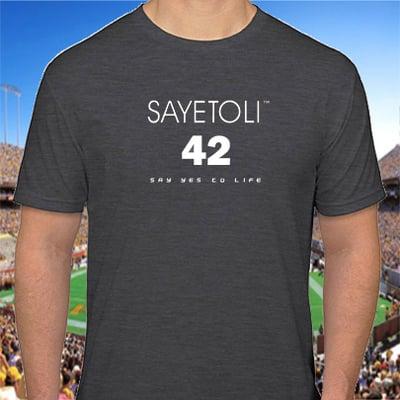 Designed specifically for those that have been inspired by #42. Jackie Robinson, Pat Tillman or other, show the world you say YES to LIFE.