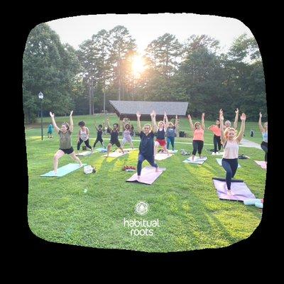 Habitual Yoga at Freedom Park, Charlotte NC