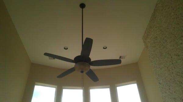 We do tall ceiling fans up to 25 ft high at reasonable prices.