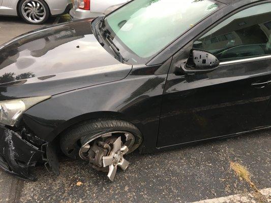 Tenant's car towed and left in a parking spot