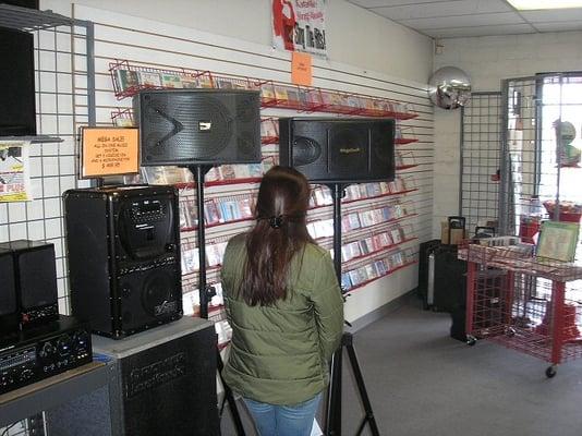 Home karaoke systems for sale.