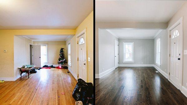 Light renovation on a rental property to prepare for leasing