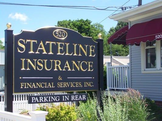 Stateline Insurance & Financial Services Inc. office on 520 North Broadway East Providence Rhode Island 02914.