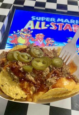 A shot of the Pulled Pork Nachos taken from the Daddio's Facebook page.