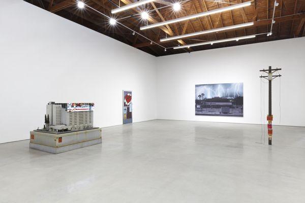 Installation view, Sayre Gomez, Halloween City, 2022, François Ghebaly, Los Angeles