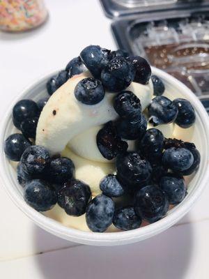 Vanilla with Blueberries hubby loves :)..