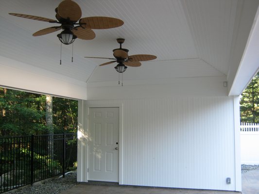 Cathedral Ceiling in Pool House