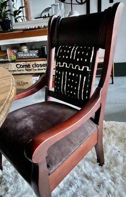 Reupholstered chair