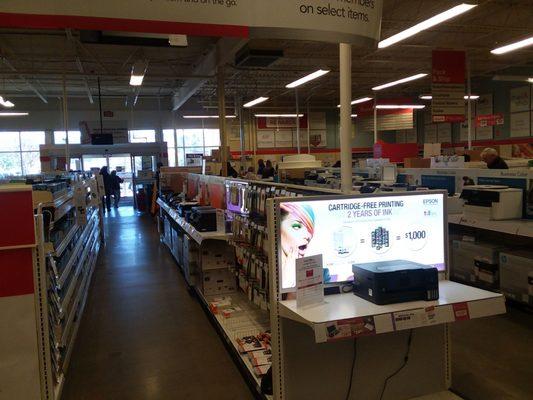 Employees wandering around the store aimlessly