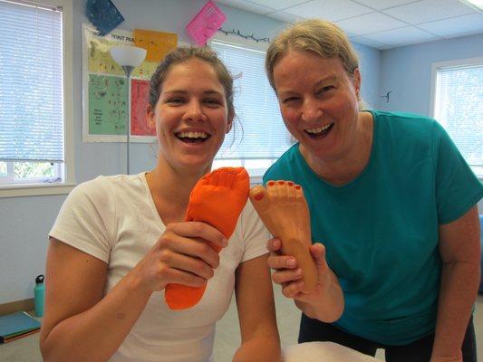 Foot Reflexology class at the Boulder Massage Therapy Institute - Boulder, Colorado, USA