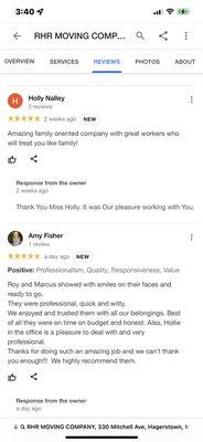 Some of Our Customers reviews