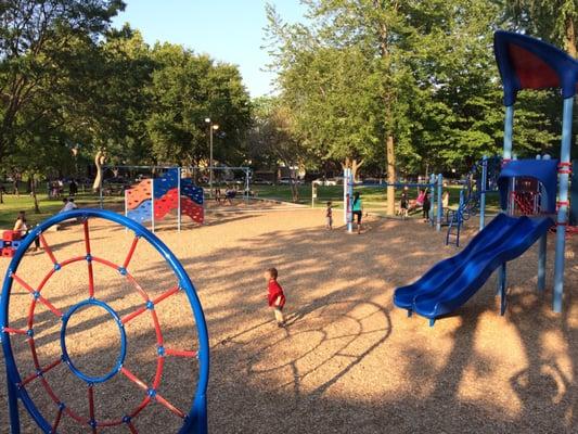 Lots of space to run on the playground