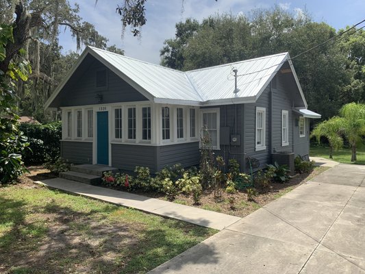 Home built in 1936, both additions front and back,  
 Now with a 5V Hemming Way Style, Roof System.