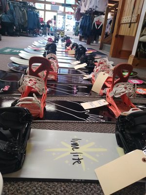 Just a few snowboards