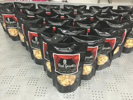 Guess who makes Brad Garrett's Comedy Club Popcorn?