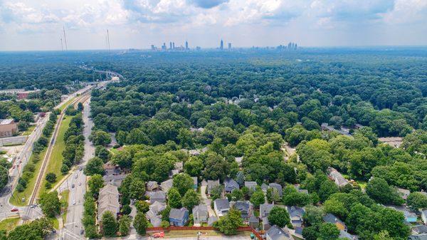 Atlanta skyline overlooking a gorgeous new listing!