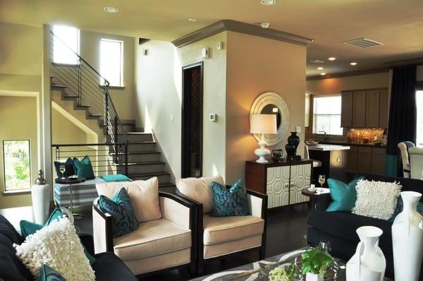 This is the Family Room (very open 2nd floor layout) in our Langston Court homes - a gated community in Cottage Grove.