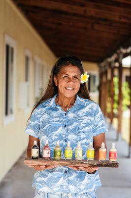 Ipolani our Lead Salt Farm Tour Guide