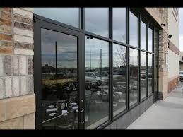 Commercial storefront glazing