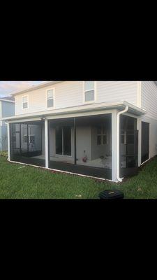 Lanai Porch/ seamless gutters