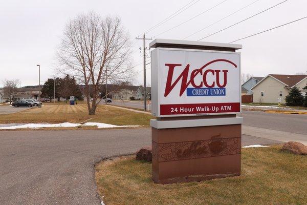 WCCU signage from the road