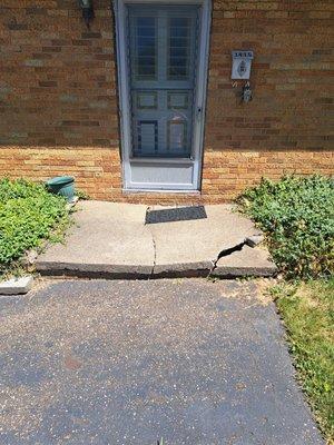 Entrance walkway repair