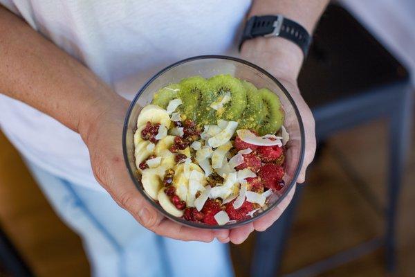 Açaí bowls made to order mon-sat