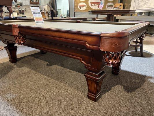 Olhausen 8' Hampton Pool Table Solid Tulip Wood Heritage Mahogany Finish #SanDiegoPoolTables