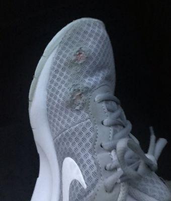 Shoe after third wear.